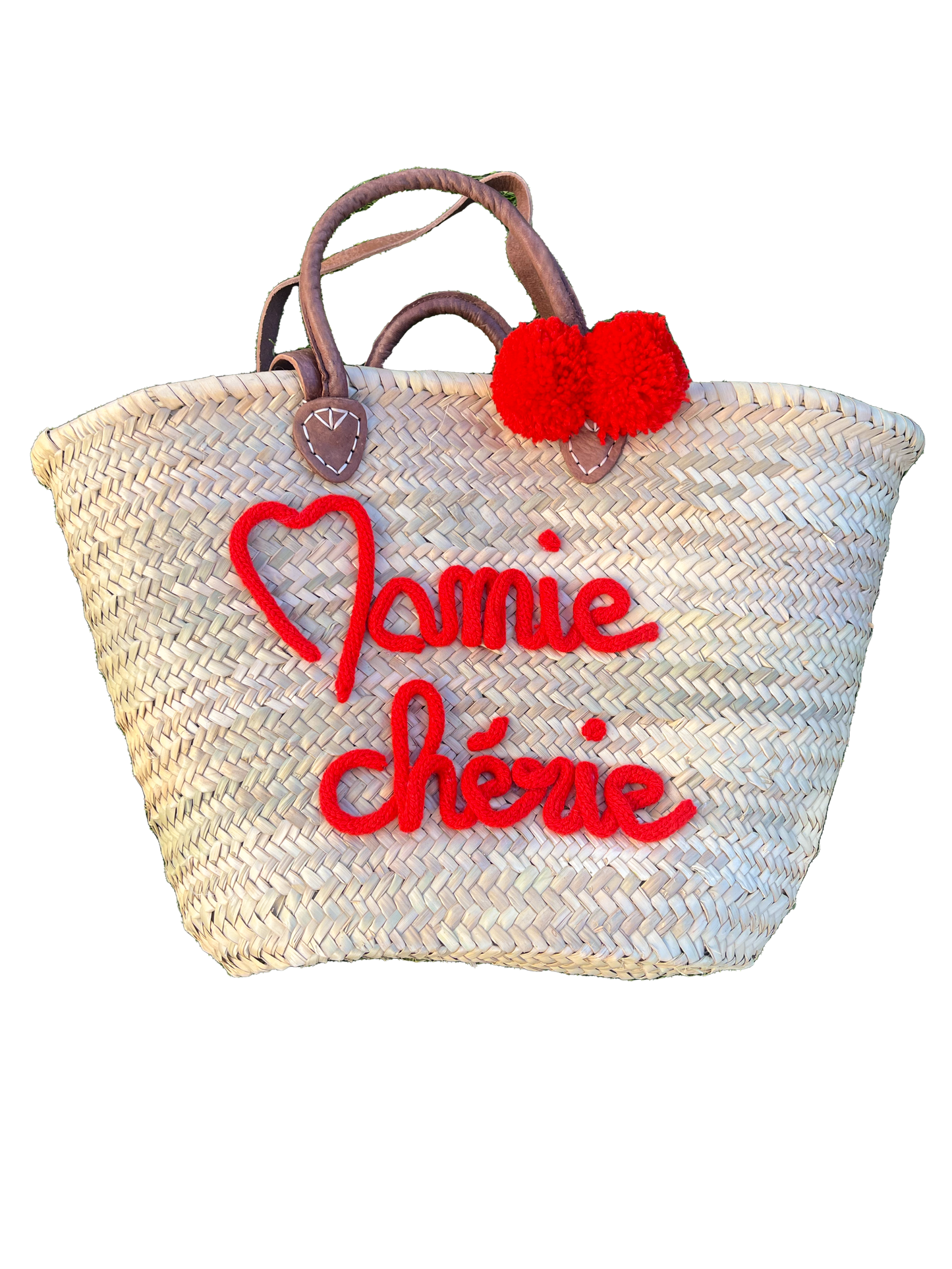 Panier Mamie Chérie ( couleur rouge )