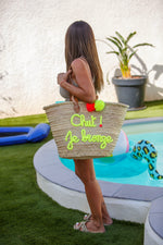 Panier anses cuir L (55x30cm)