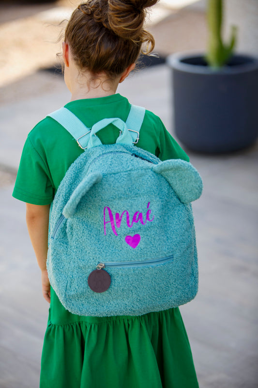 Sac a dos enfant en moumoute personnalisé