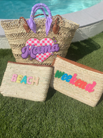 Pochette motif "WEEK END" 20x30