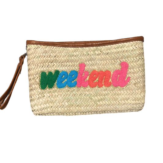 Pochette motif "WEEK END" 20x30