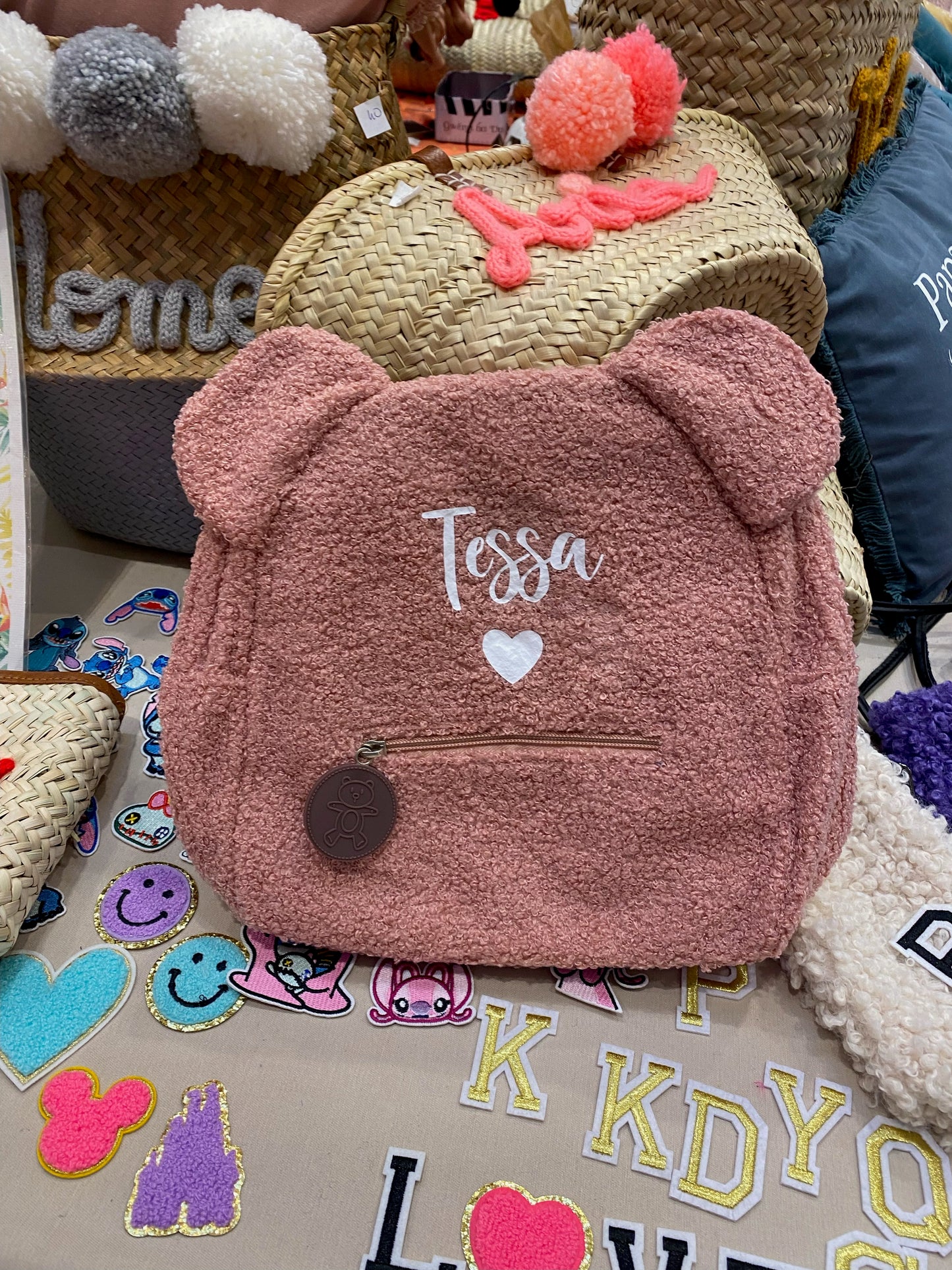 Sac a dos enfant en moumoute personnalisé