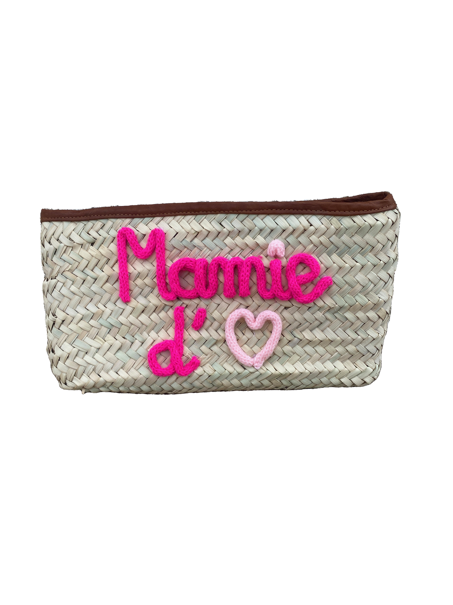 Pochette Mamie d'Amour  20x30 (couleur rose fushia)