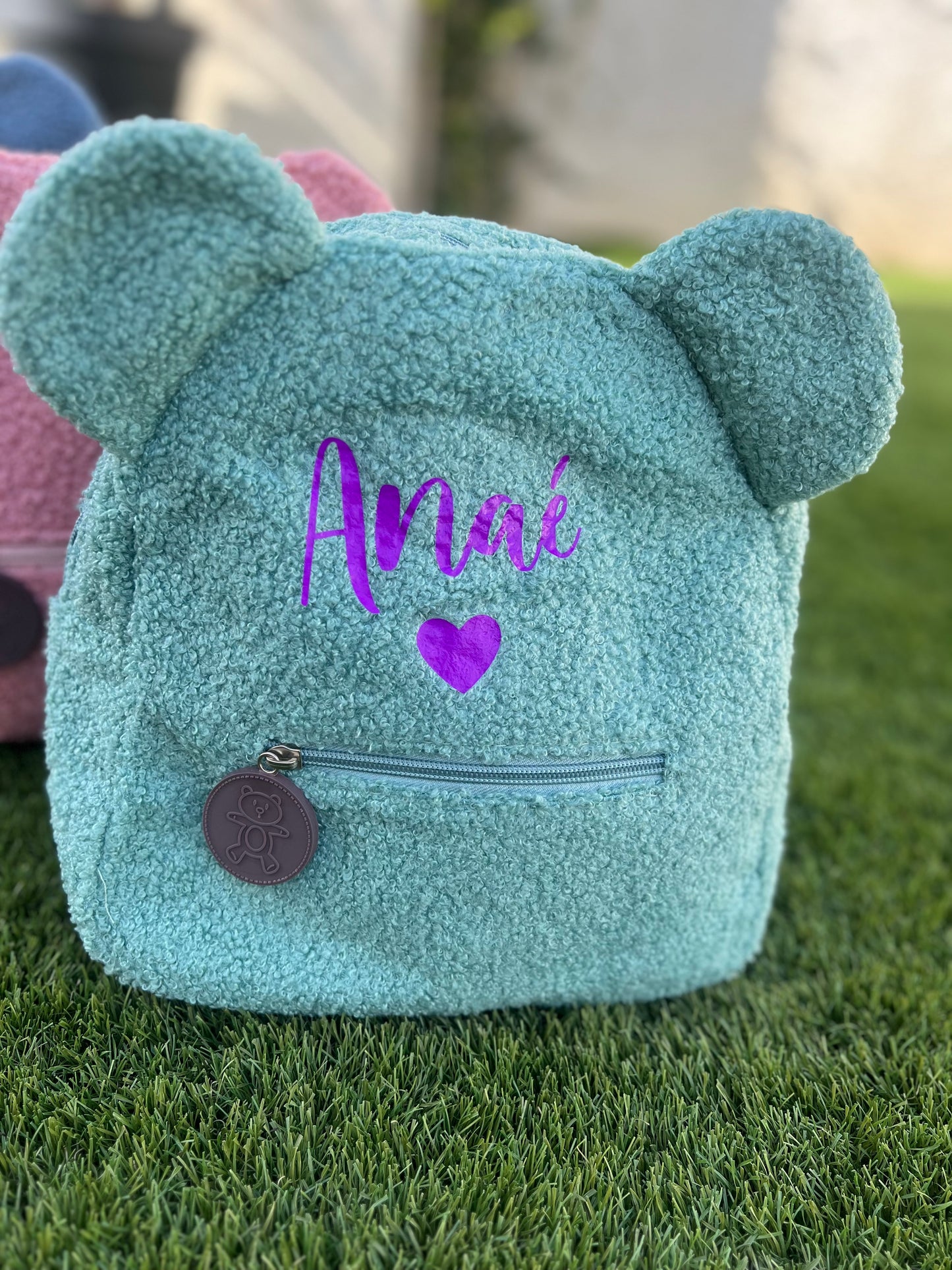 Sac a dos enfant en moumoute personnalisé