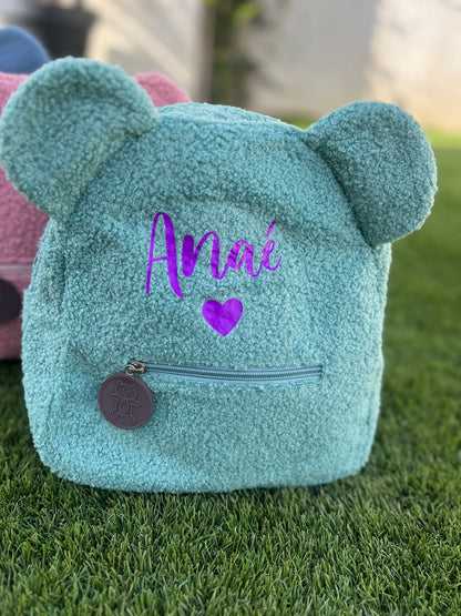 Sac a dos enfant en moumoute personnalisé