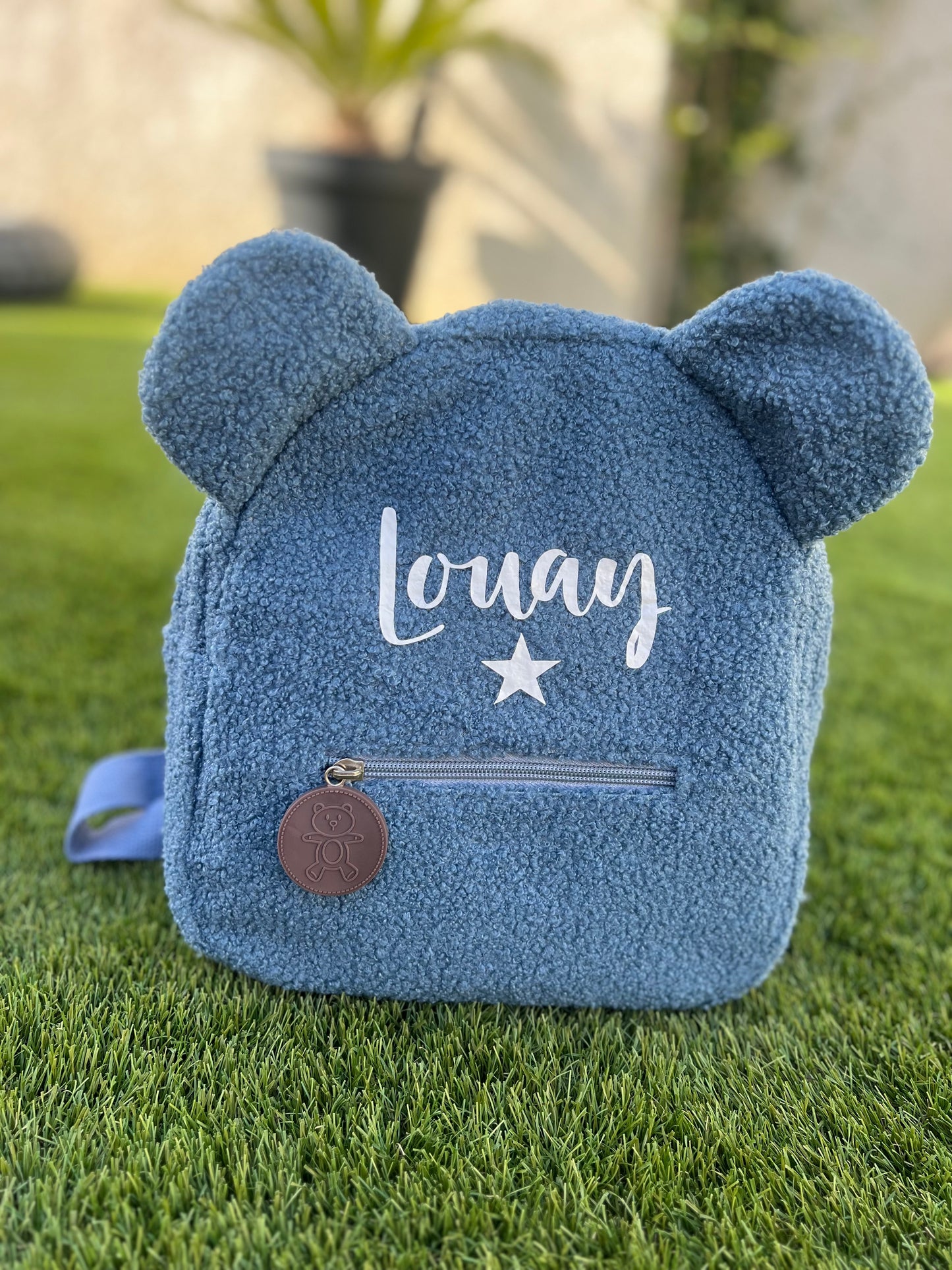 Sac a dos enfant en moumoute personnalisé