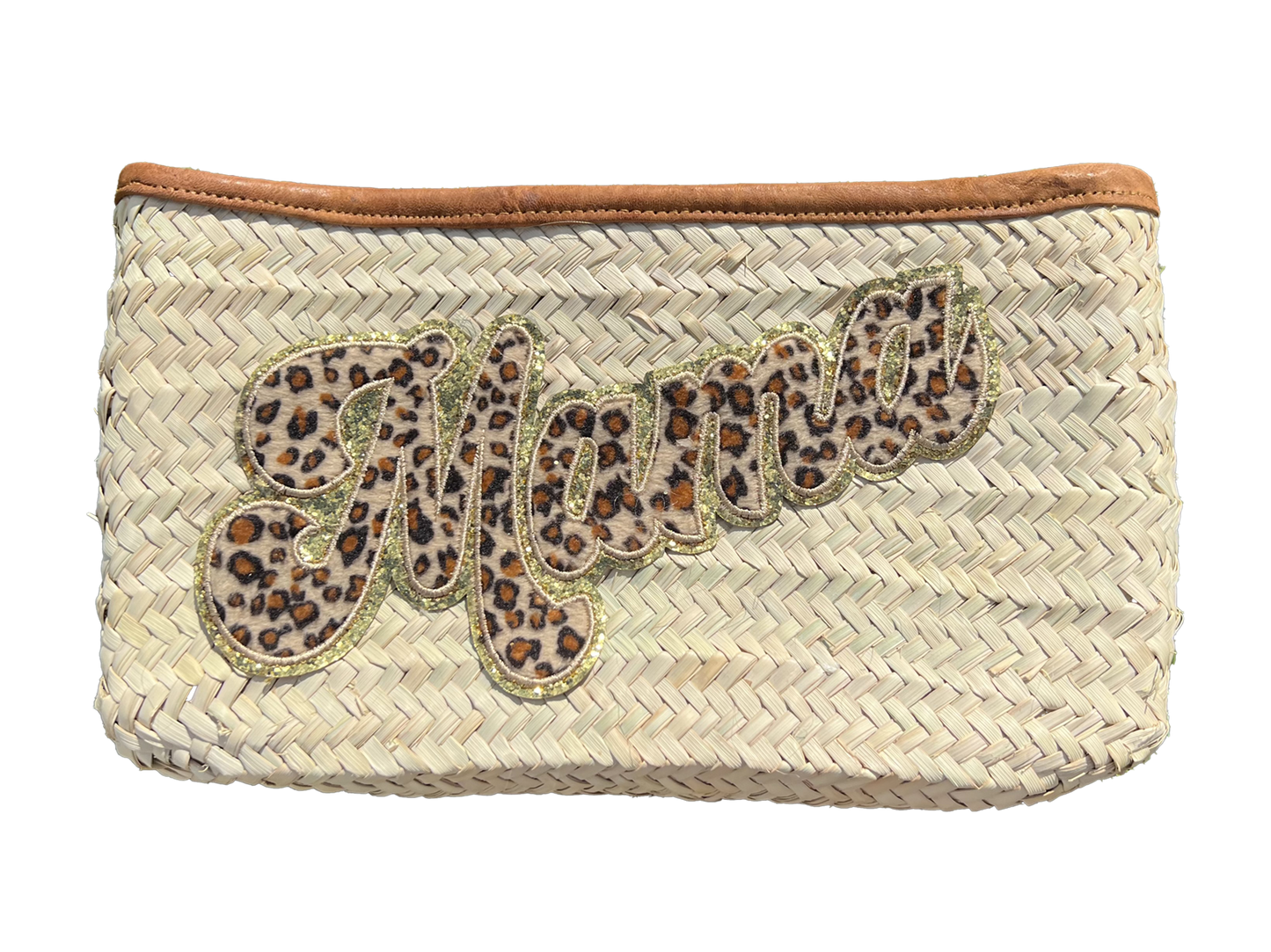 Pochette Mama 20x30 (motif léopard marron)