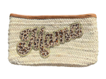 Pochette Mama 20x30 (motif léopard marron)