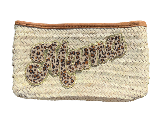 Pochette Mama 20x30 (motif léopard marron)