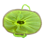 Panier a personnaliser  avec anses cordes (couleur jaune)