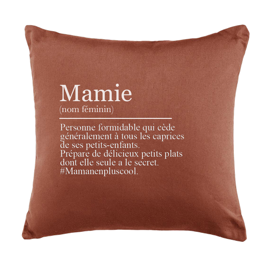 Coussin " Mamie" carré 38x38