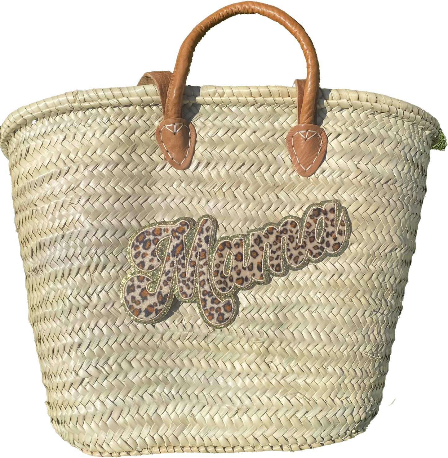 Panier Mama (motif leopard marron)