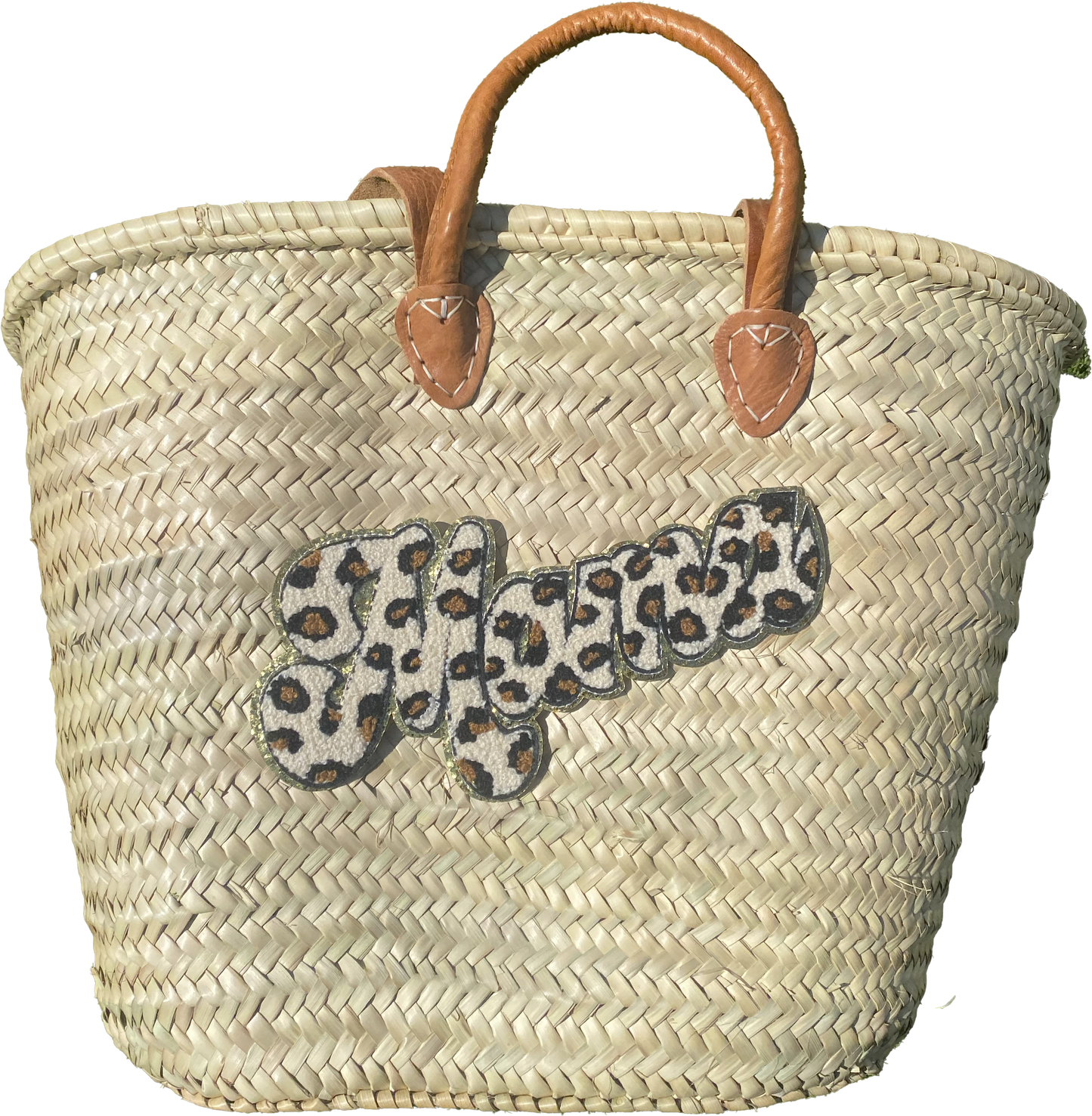 Panier Mama (motif leopard)