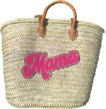 Panier Mama (motif rose)