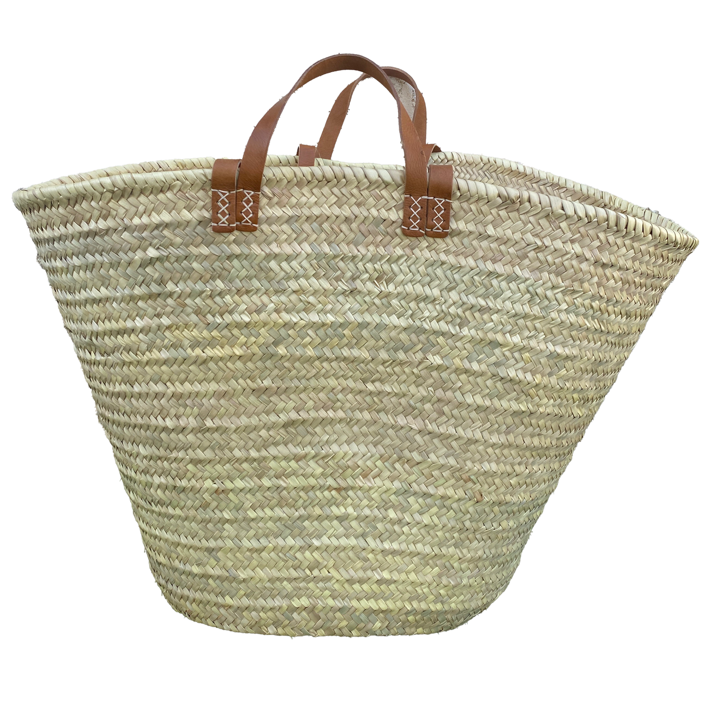 Panier anses cuir XXL (70x48 cm)